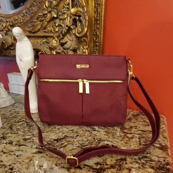 JOY MANGANO E*LITE RFID BLUSH PINK COUTURE LEATHER CROSSBODY PURSE